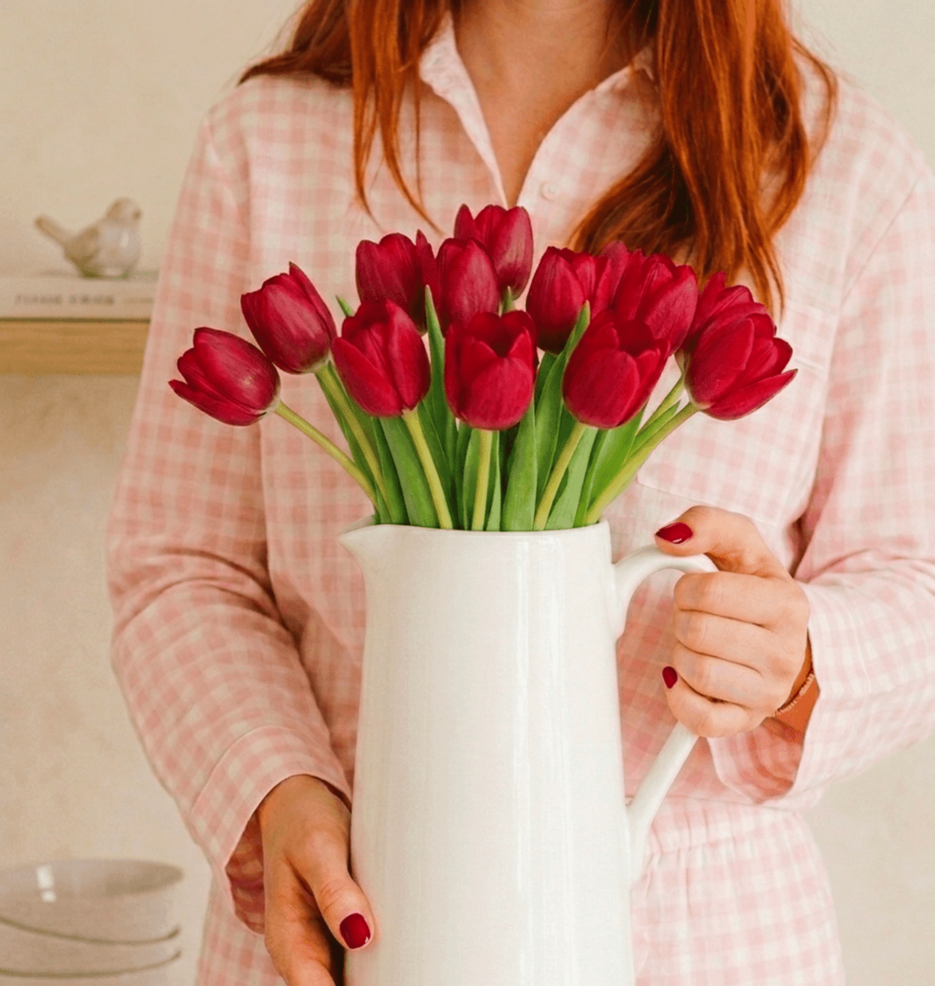 Ramo de 10 tulipanes frescos - 4