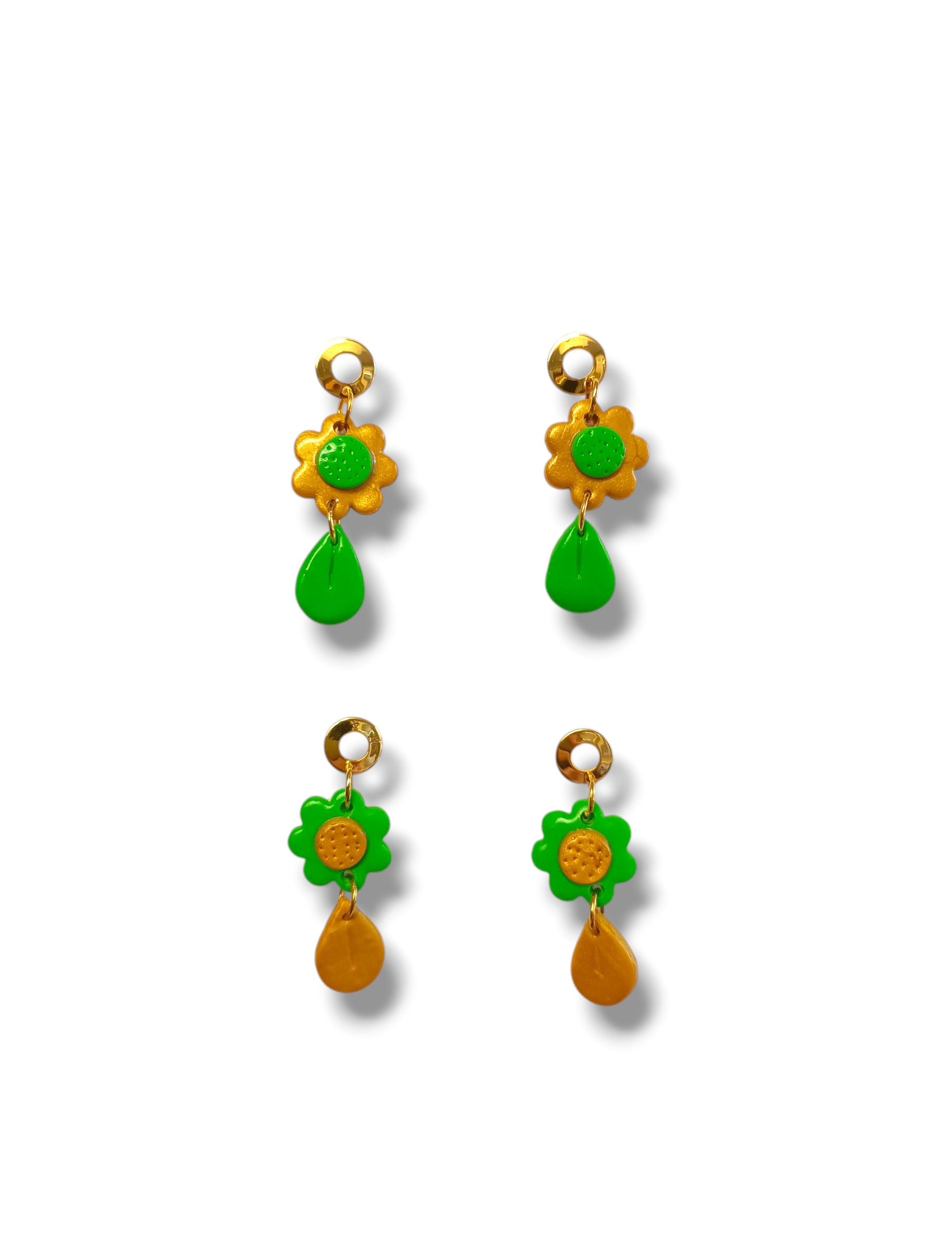 Pendientes girasoles - 3