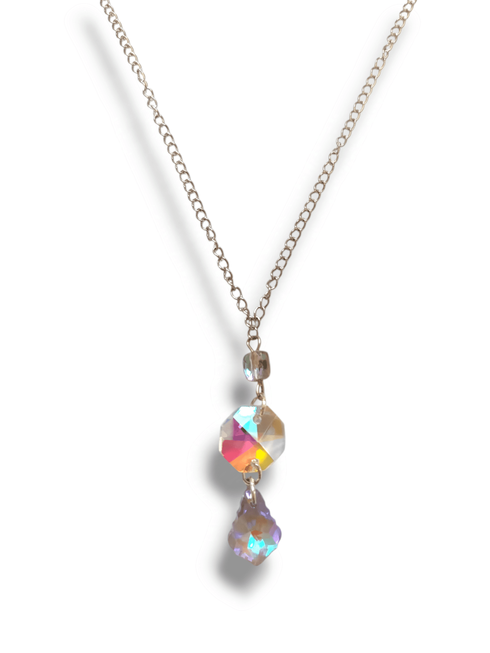Collar cristal  lila - 3
