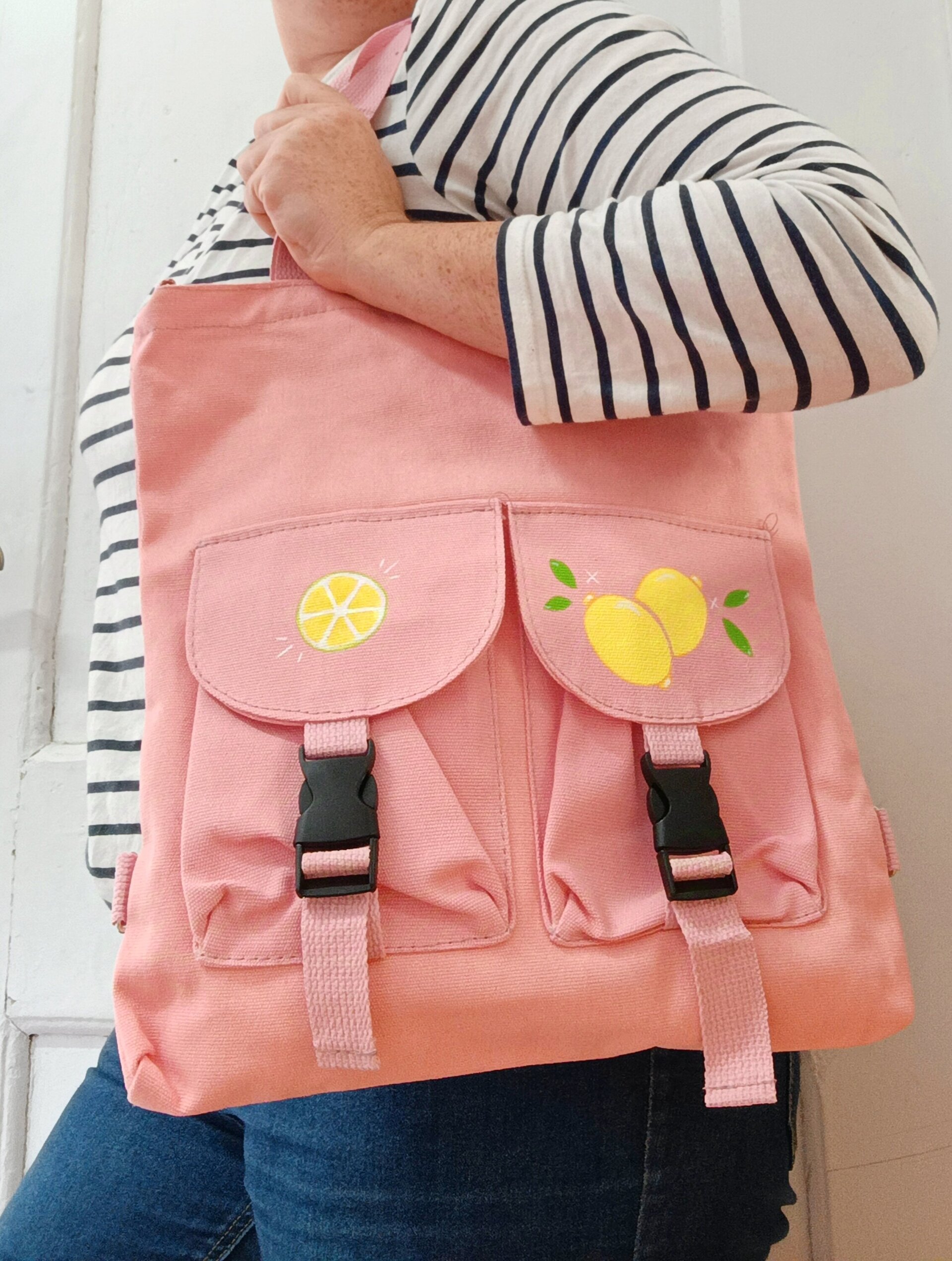 Bolso mochila limones - 2