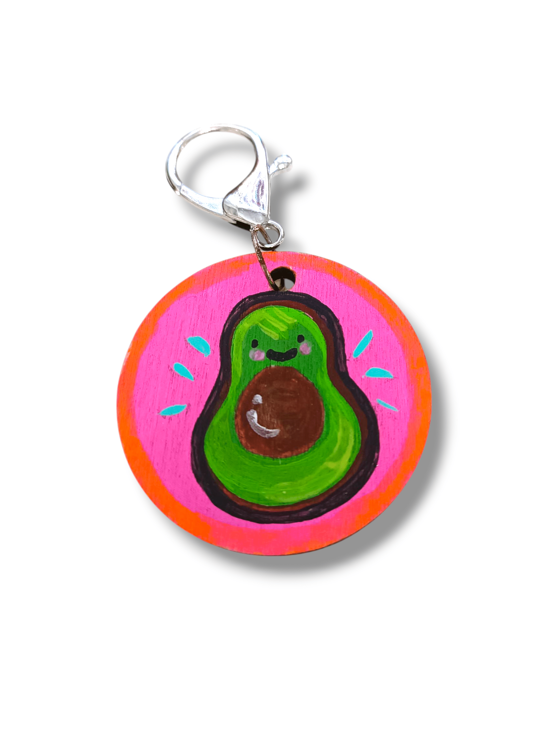 Llavero pintado a mano Aguacate - 1
