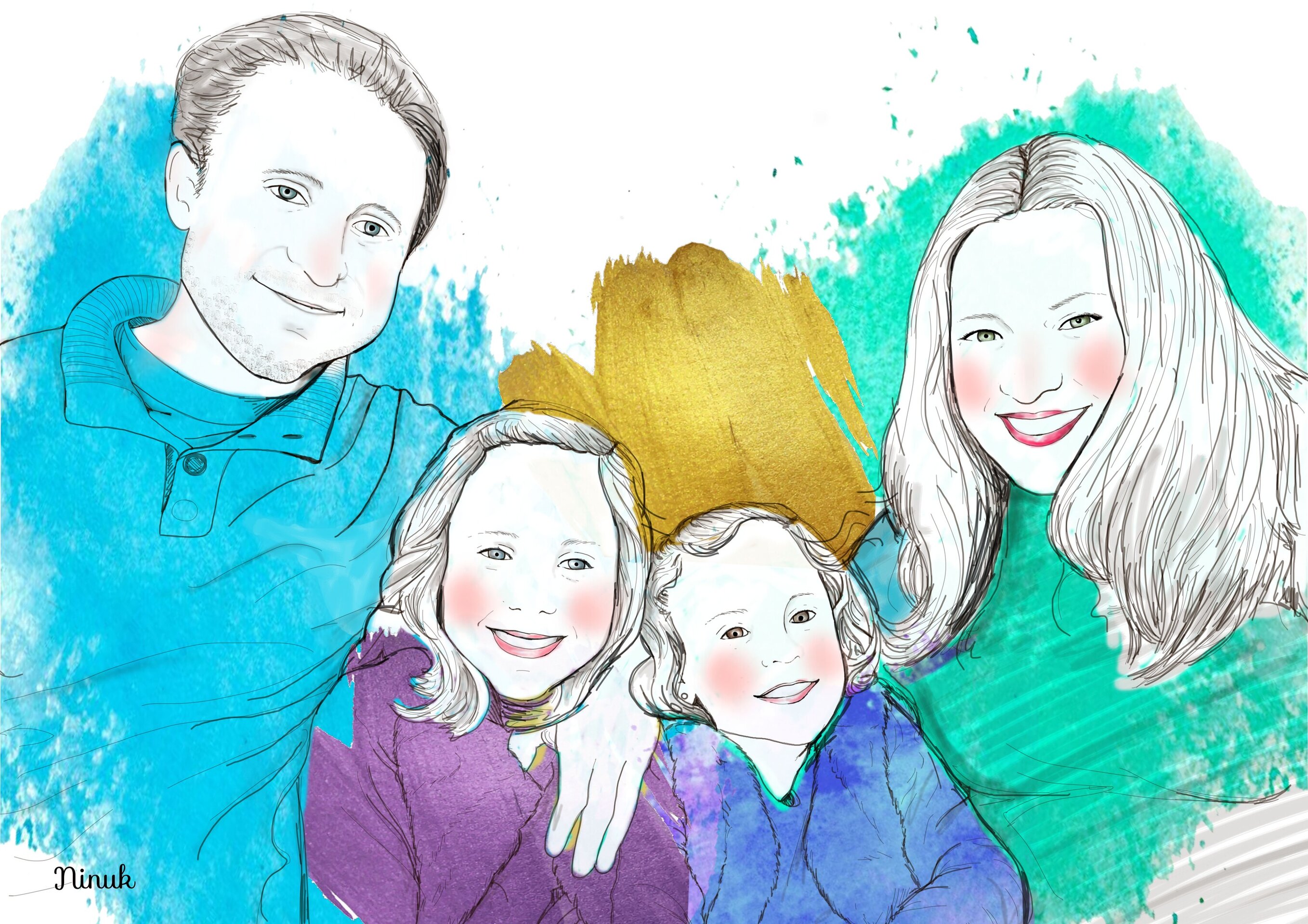 Retrato personalizado efecto Splash - 4