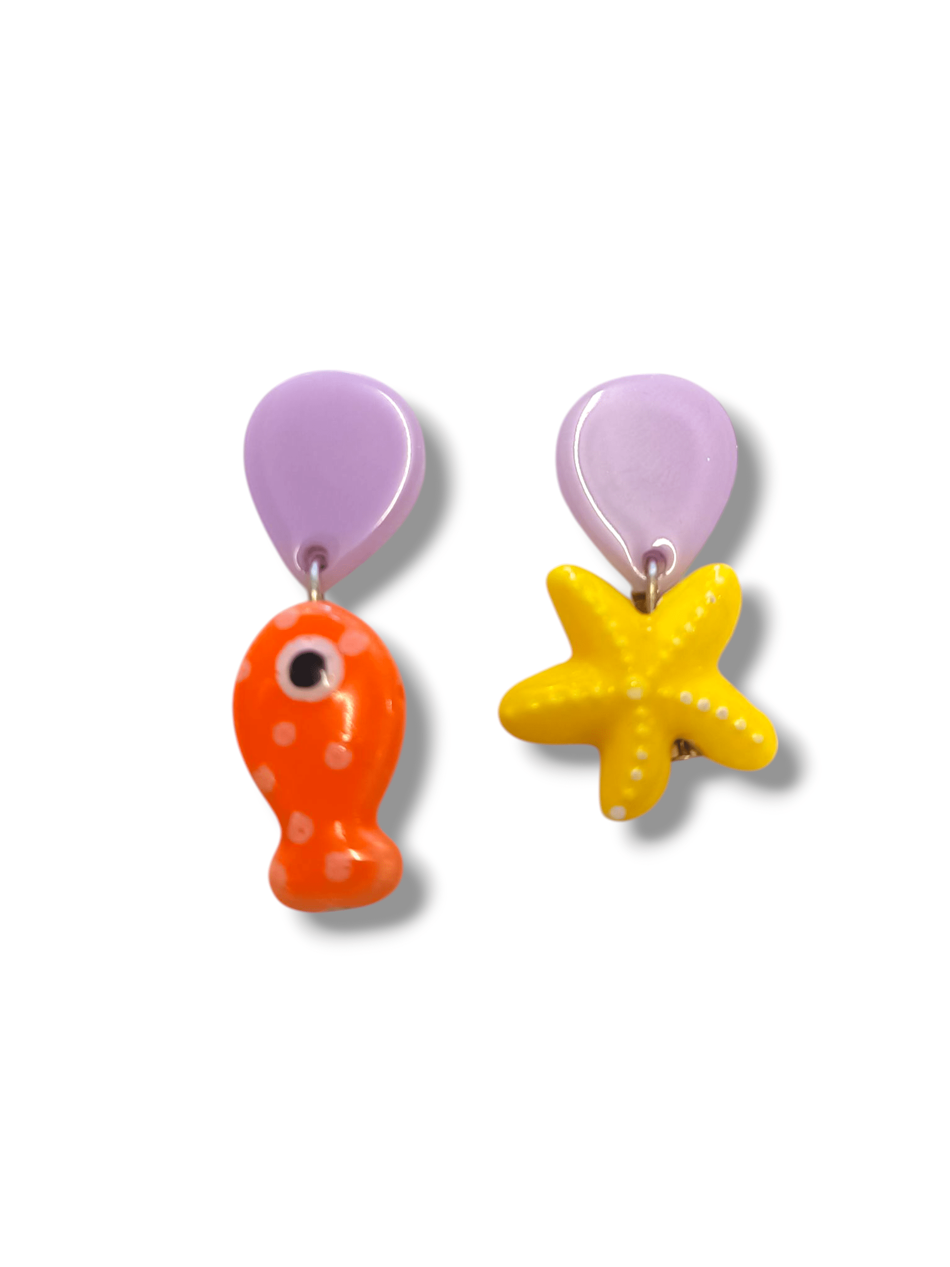 Pendientes pez y estrella - 1