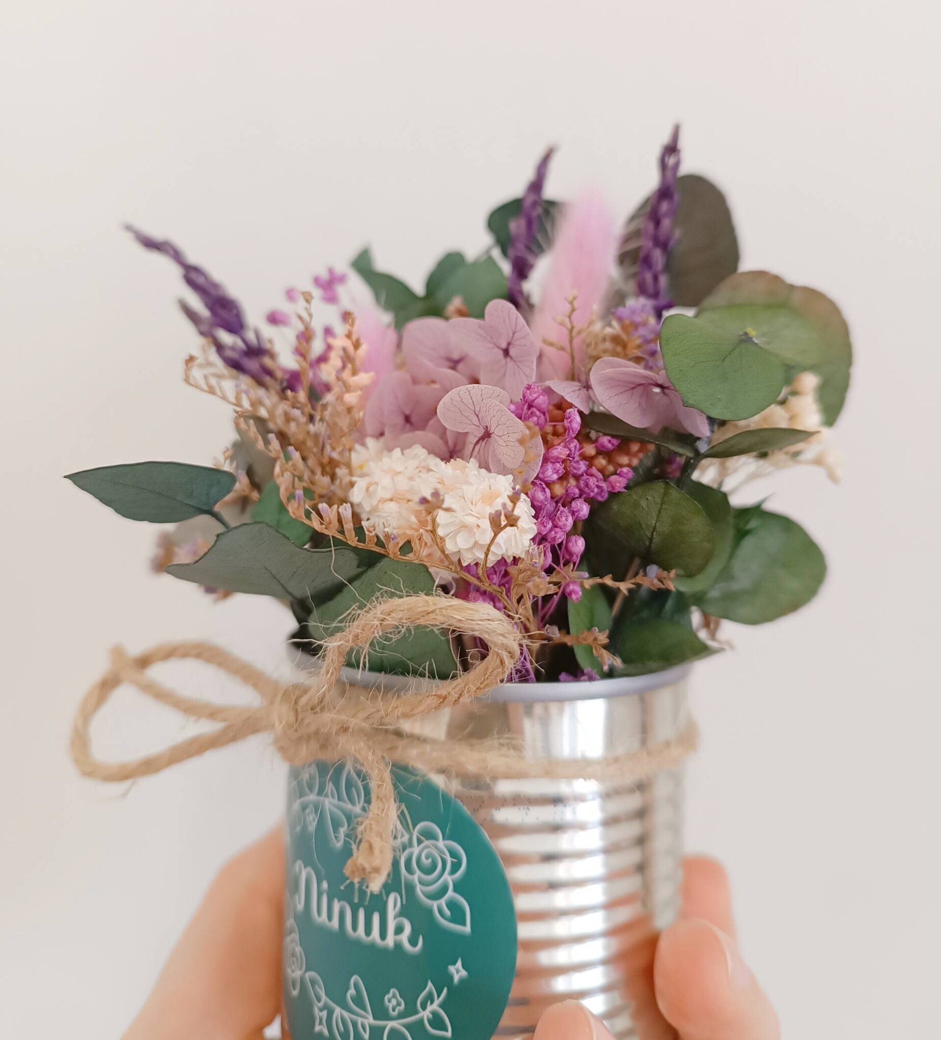 Latita de flores preservadas lila - 4