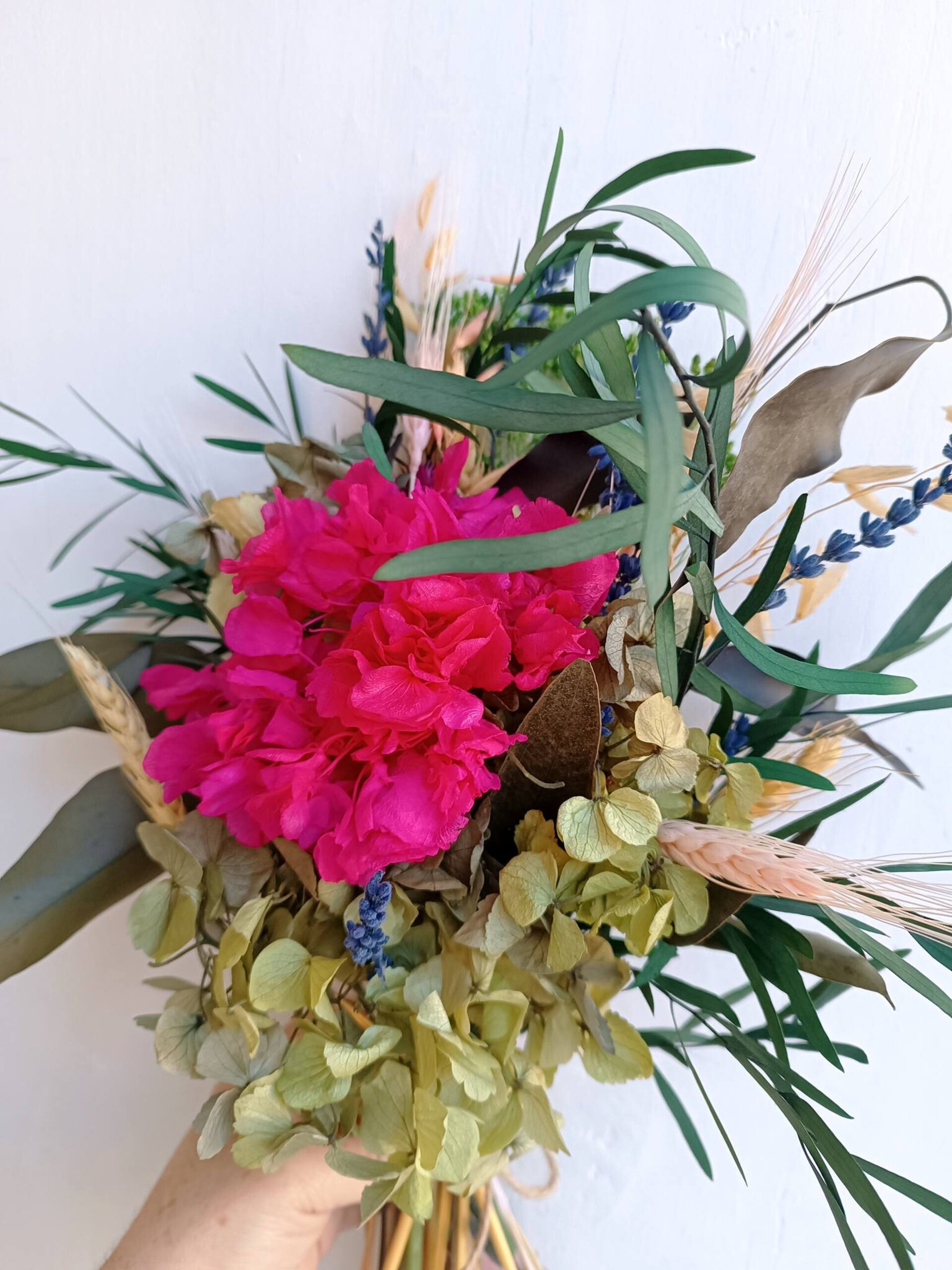 Ramo de flores preservadas fucsia - 2